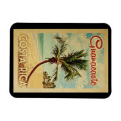 Guanacaste Magnet Palm Tree Vintage voyage (Horizontal)