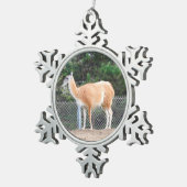 Guanaco #1 Snowflake Ornament (Rechts)