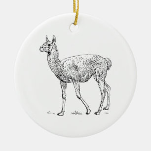 Guanaco Keramisch Ornament
