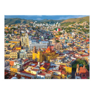 Guanajuato, Mexico - Kleurrijk stadsgezicht Foto Afdruk