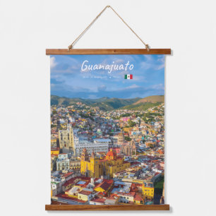 Guanajuato, Mexico - Kleurrijk stadsgezicht Hangend Wandkleed