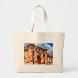 Guanajuato Pink Quarry Colonial Building Grote Tote Bag