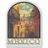 Guanajuato, Vintage van Mexico Sticker (Voorkant)