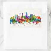 Guangzhou China Skyline Rechthoekige Sticker (Tas)