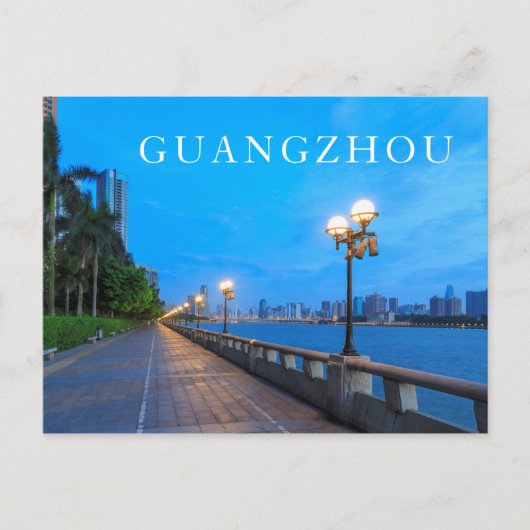 Guangzhou City waterfront Briefkaart (Voorkant)