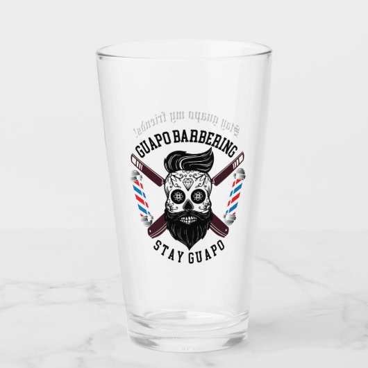 Guapo 16oz séjour guapo bière verre (Devant)