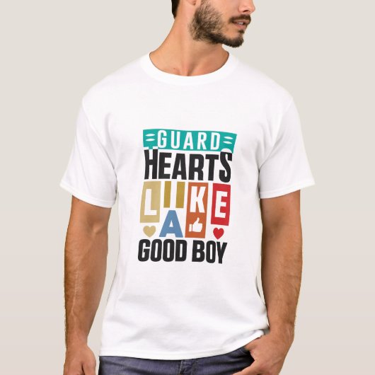 Guard Hearts Like a Good Boy,  Dog Lover Shirts  (Voorkant)