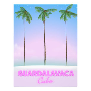 Guardalavaca Cuba vintage reisposter Foto Afdruk