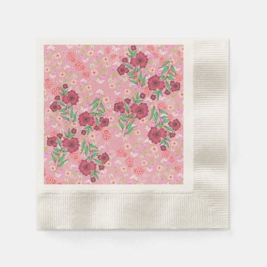 Guardanapo de Papel flores e joaninhas Servet (Voorkant)