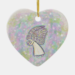 Guardian Angel Art Custom Holiday Ornements cadeau