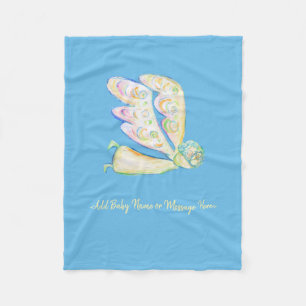 Guardian Angel Art Custom Soft Fleece Blankets