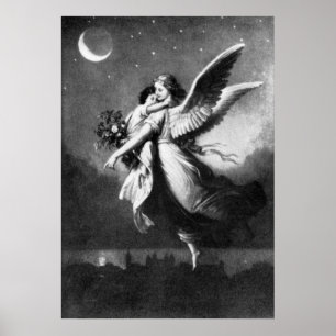 Guardian Angel bij nacht Poster