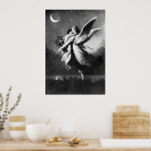 Guardian Angel bij nacht Poster (Keuken)