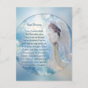Guardian Angel Blessings Briefkaart