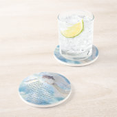 Guardian Angel Blessings Zandsteen Onderzetter (Zijkant)