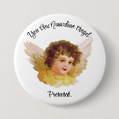 Guardian Angel Button Pin (Voorkant)