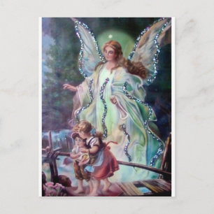 GUARDIAN ANGEL c. 1900 Briefkaart