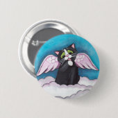 Guardian Angel Cat Button (Voorkant /achterkant)