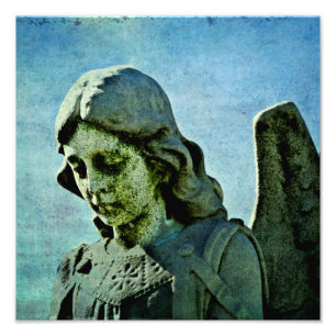 Guardian Angel Cemetery Art Foto Afdruk