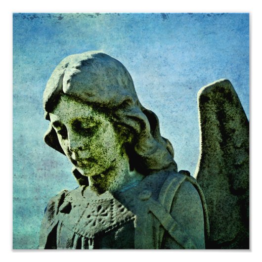 Guardian Angel Cemetery Art Foto Afdruk (Voorkant)