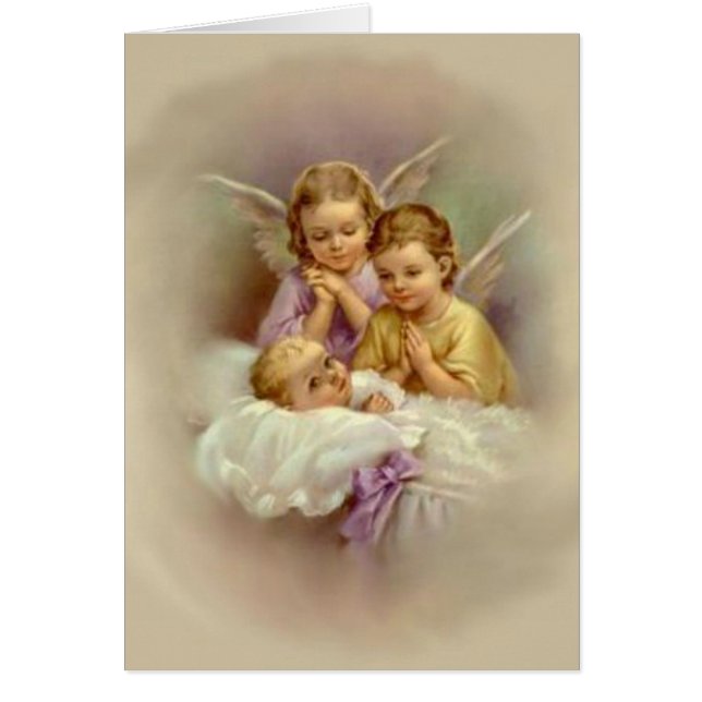 Guardian Angel Cherubs baby in Cloud  (Voorkant)