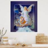 Guardian Angel, Children and Bridge (exclusief) Poster (Keuken)