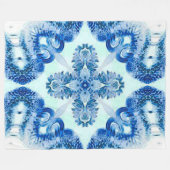 Guardian Angel  Cross Grunge Pattern Fleece Deken (Voorkant (Horizontaal))