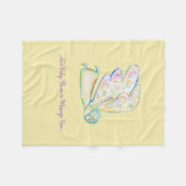 Guardian Angel Custom Soft Fleece Baby Blanket (Voorkant (Horizontaal))