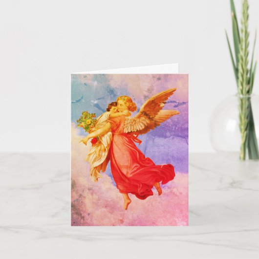 Guardian Angel en Child Art Note Kaart (Voorkant)