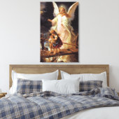 Guardian Angel en Kinderen Canvas Afdruk (Insitu (Slaapkamer))