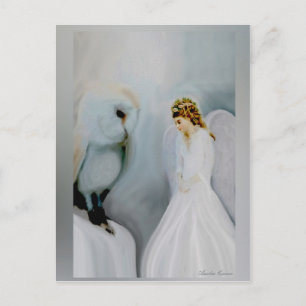 Guardian Angel en Owl Briefkaart