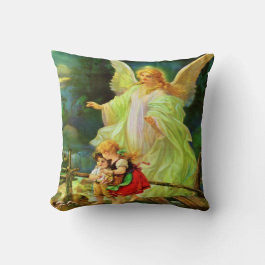 Guardian Angel & Enfants Coussin (Recto)