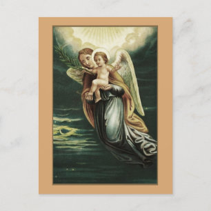 Guardian Angel Et La Carte Postale Baby Jesus