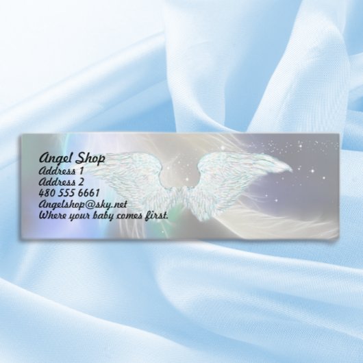 Guardian Angel Feather Mini Carte de visite