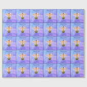 Guardian Angel Gepersonaliseerde Verjaardag Cadeaupapier (Vlak)