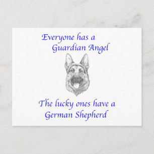 GUARDIAN ANGEL GERMAN SHEPHERD BRIEFKAART