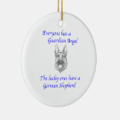 GUARDIAN ANGEL GERMAN SHEPHERD KERAMISCH ORNAMENT (Rechts)