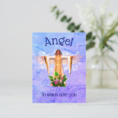 Guardian Angel Inspirerend Briefkaart (Staand voorkant)