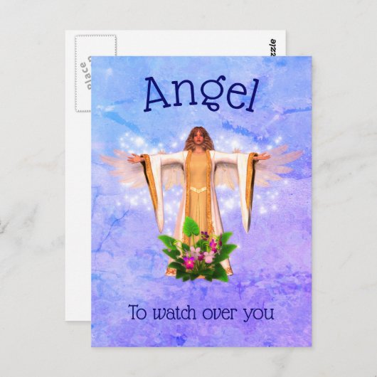 Guardian Angel Inspirerend Briefkaart (Voorkant / Achterkant)