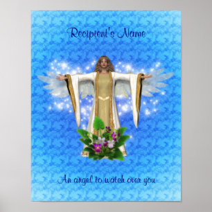 Guardian Angel kijken over gepersonaliseerd Poster