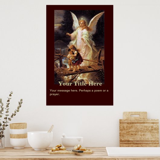 Guardian Angel, kinderen, Bridge Poster (Keuken)