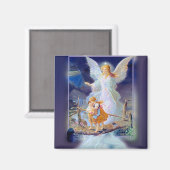 Guardian Angel, kinderen en brug Magneet (Voorkant / Achterkant)
