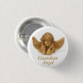 Guardian Angel Lapel Pin Ronde Button 3,2 Cm (Voorkant /achterkant)