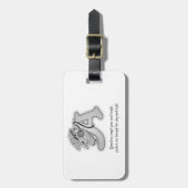 Guardian Angel Letter A Bagagelabel (Voorkant verticaal)