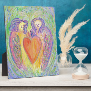 Guardian Angel Love Heart Art Imprimer Plaques