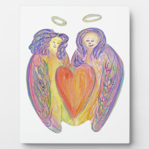 Guardian Angel Love Heart Art Print Plaques Fotoplaat
