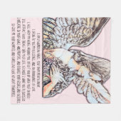 Guardian Angel met gedicht Fleece Deken (Voorkant (Horizontaal))