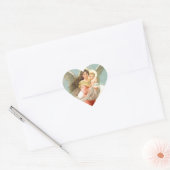 Guardian Angel met kinderen Hart Sticker (Envelop)