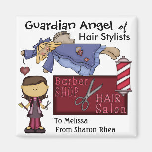 Guardian Angel of Hair Stylists van SRF Magneet