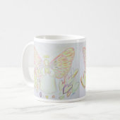 Guardian Angel of Hearts Art Custom Coffee Cup Mug (Devant gauche)